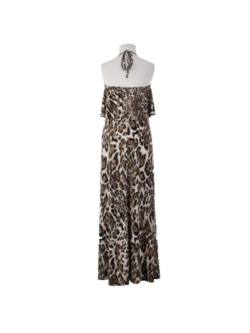 Veronica M Dress Sz S Brown White Animal Print Polyester Spandex Dress - Picture 4 of 9